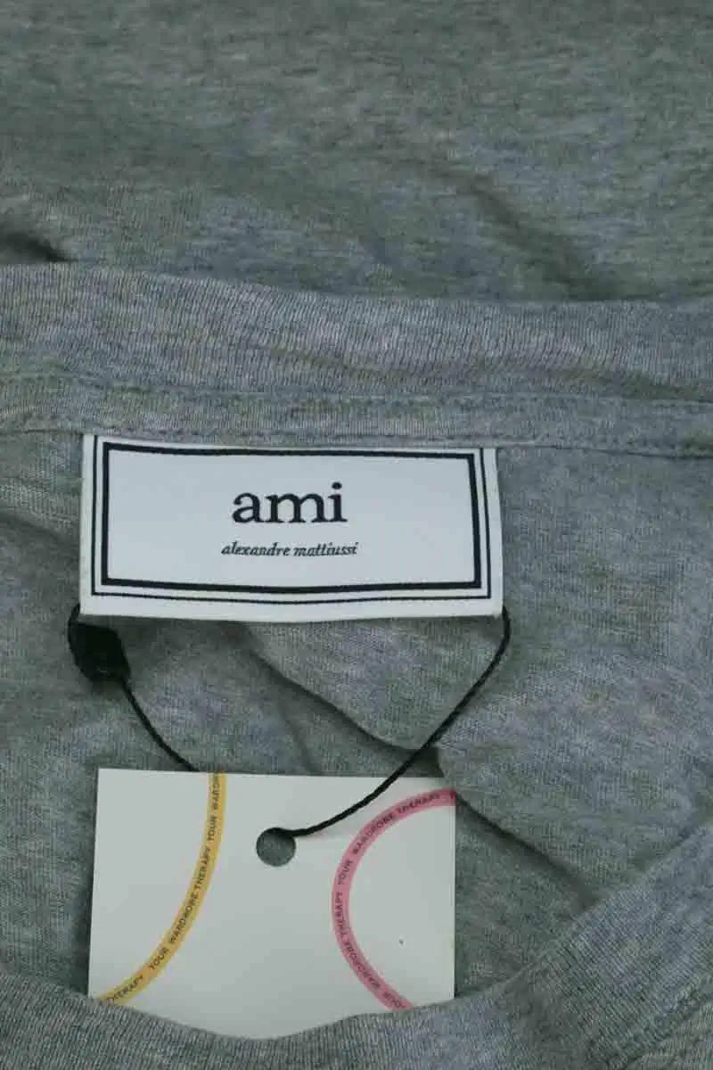 T-shirt Ami Gris en Coton