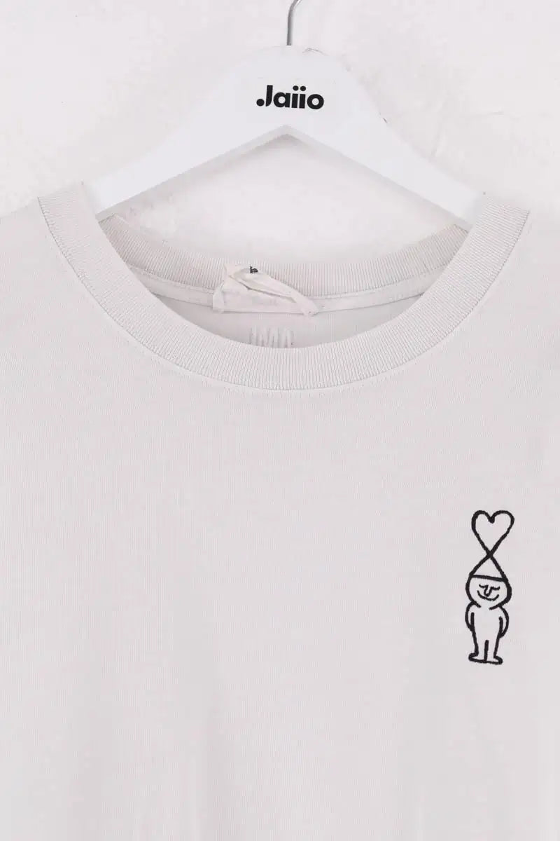 T-shirt Ami Jean Jullien Blanc en Coton