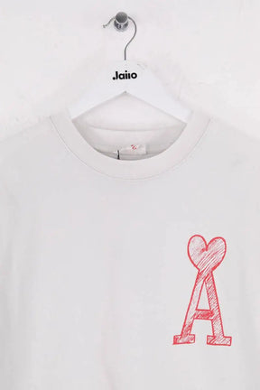 T-shirt Ami Kevin Lyons Blanc en Coton