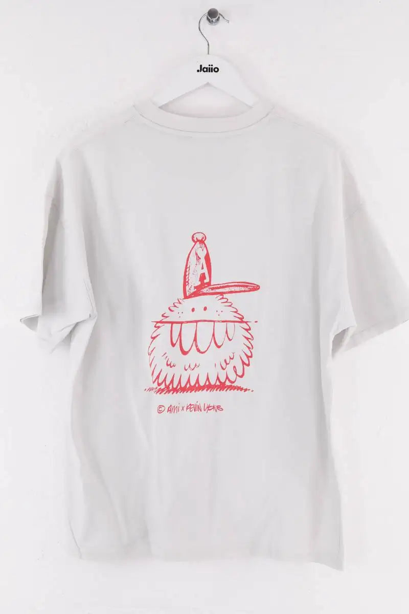 T-shirt Ami Kevin Lyons Blanc en Coton
