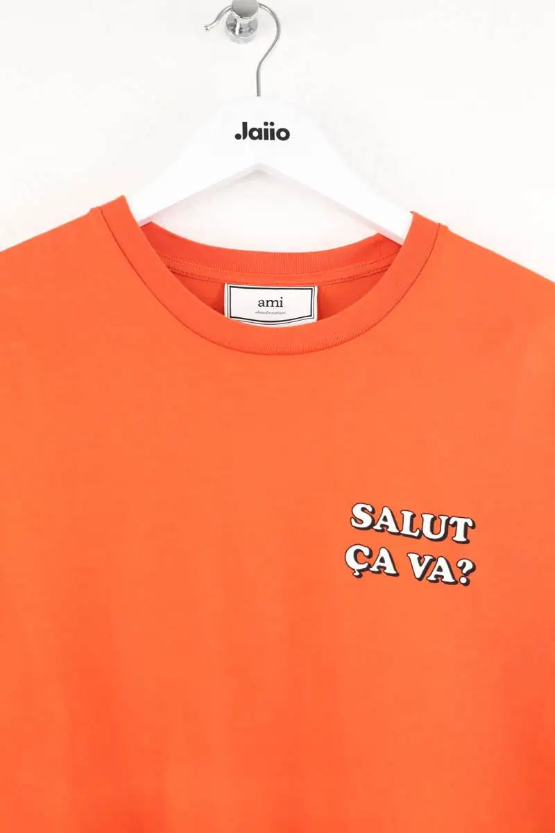 T-shirt Ami Orange en Coton