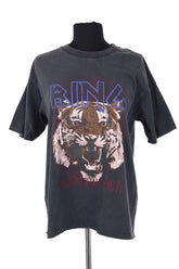 T-shirt Anine Bing Gris en Coton, taille M - Seconde Main