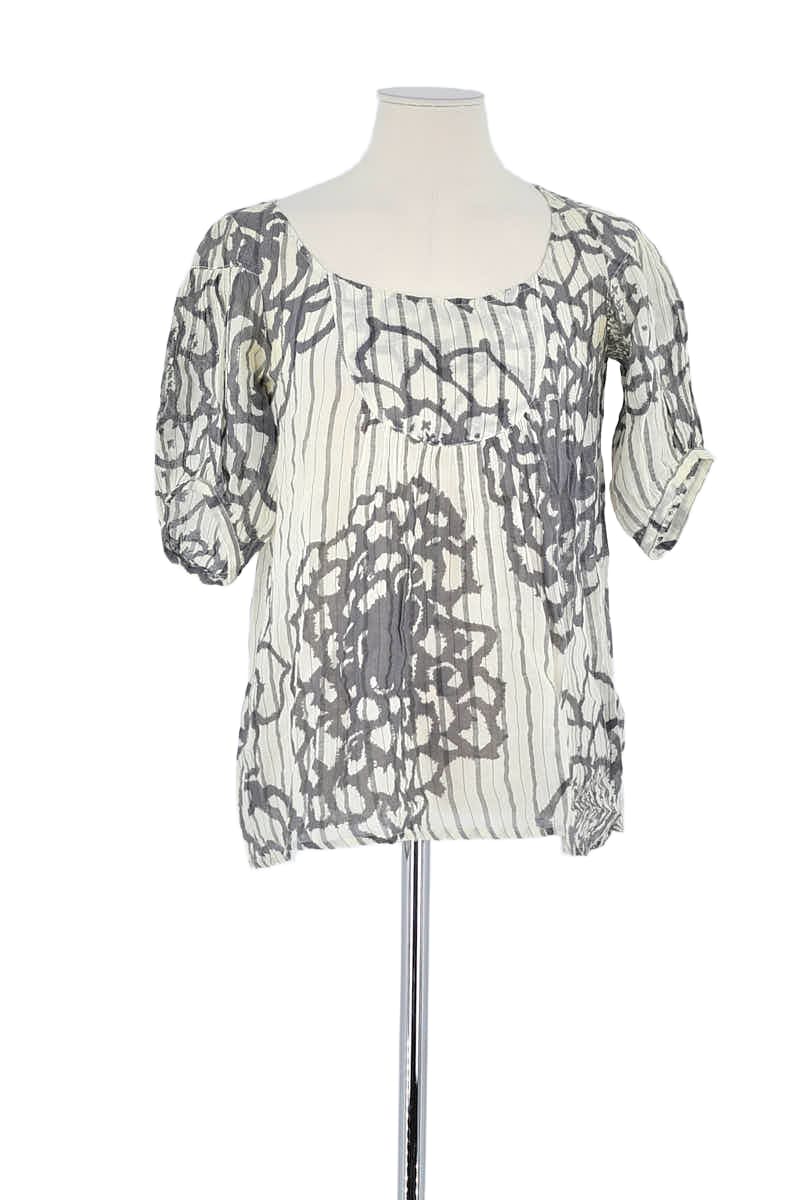 T-shirt Antik Batik Blanc en Coton, taille S - Seconde Main