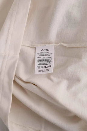 T-shirt APC Beige en Coton