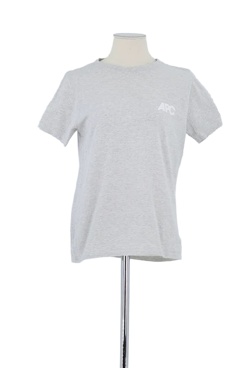 T-shirt APC Gris en Coton, taille S - Seconde Main