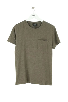 T-shirt APC Kaki en Coton, taille S - Seconde Main