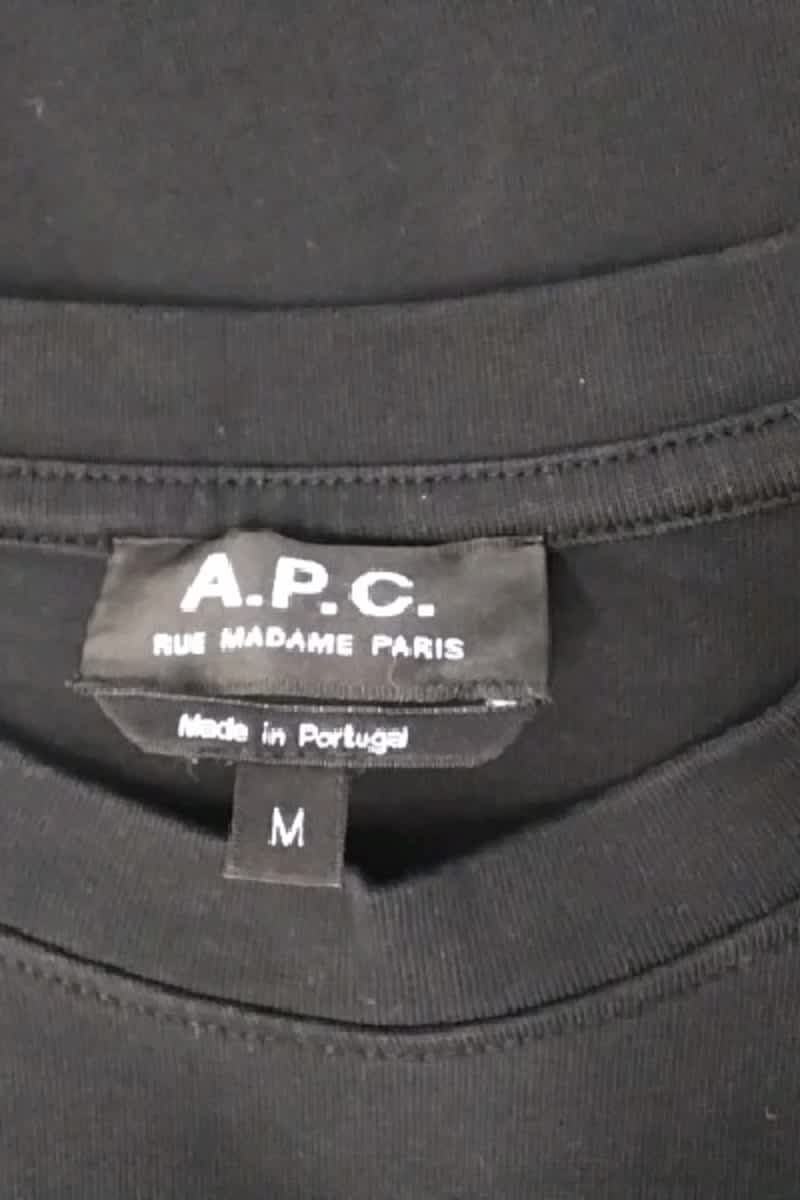 T-shirt APC Noir en Coton