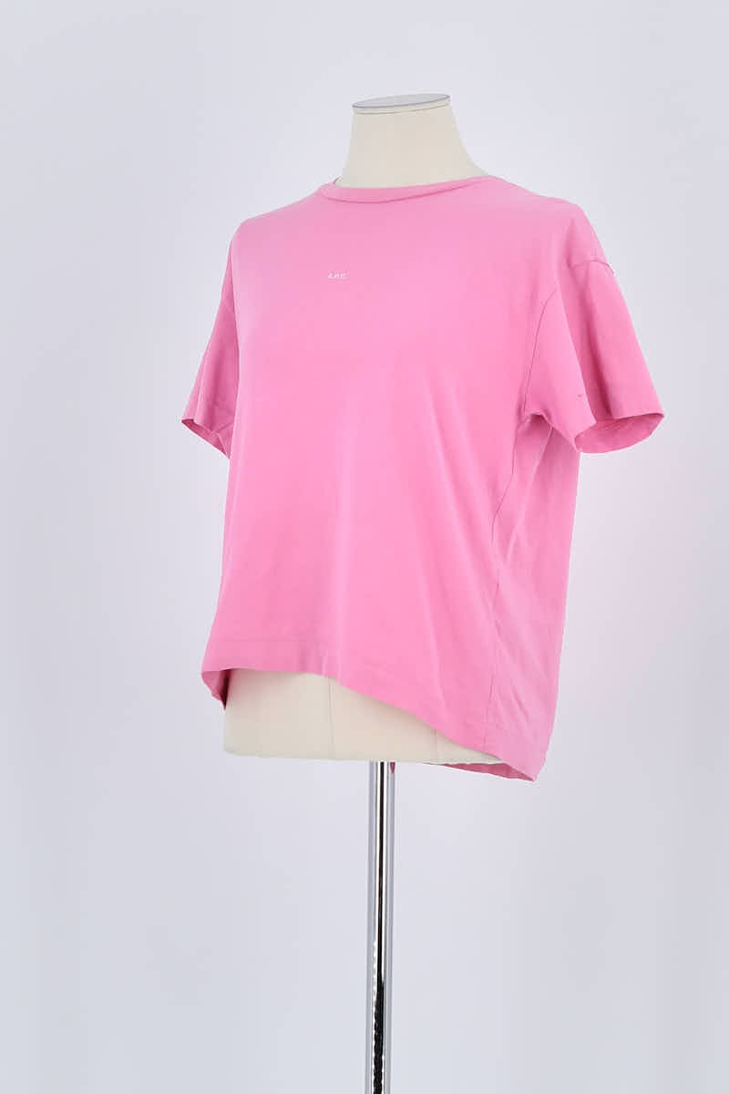 T-shirt APC Rose en Coton