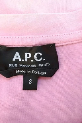 T-shirt APC Rose en Coton