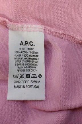 T-shirt APC Rose en Coton