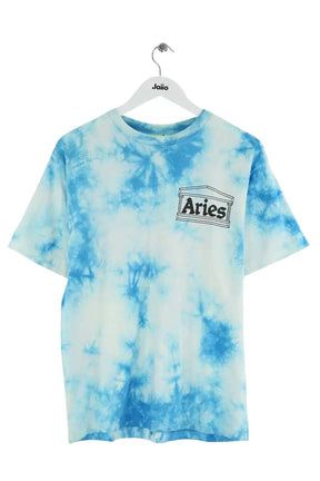 T-shirt Aries Bleu en Coton, taille S - Seconde Main