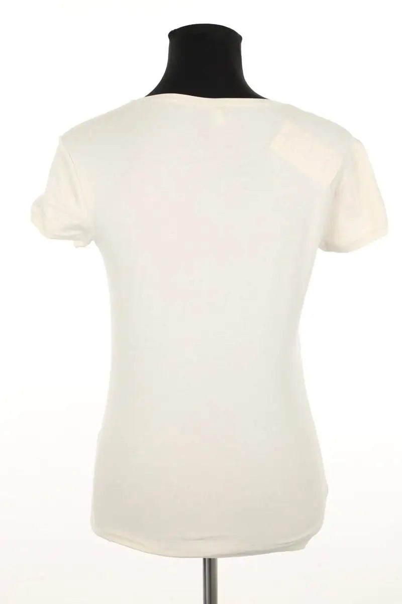 T-shirt Armani Jeans Ecru en Coton