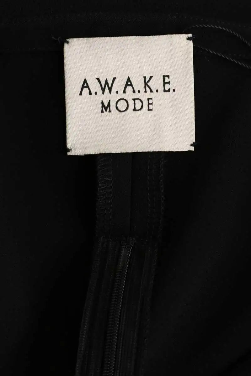 T-shirt A.W.A.K.E Mode Noir en Polyester