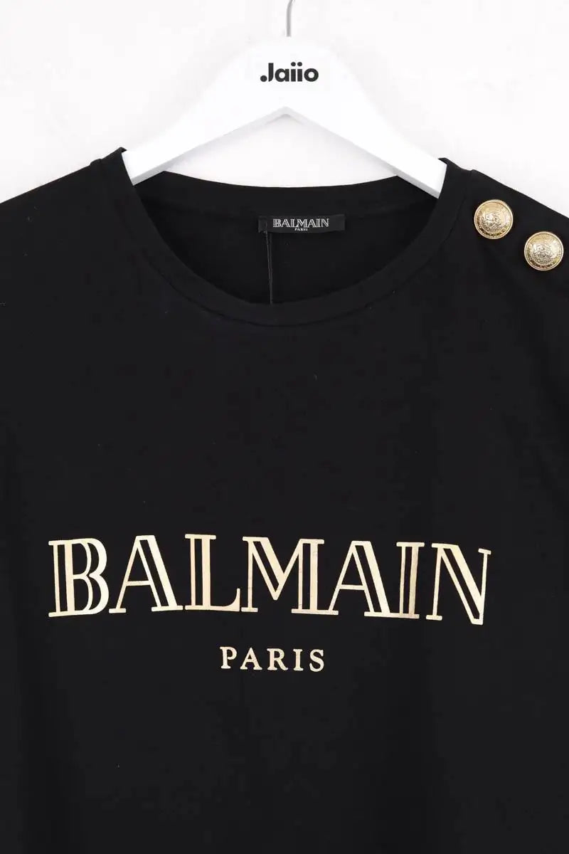T-shirt Balmain Noir en Coton
