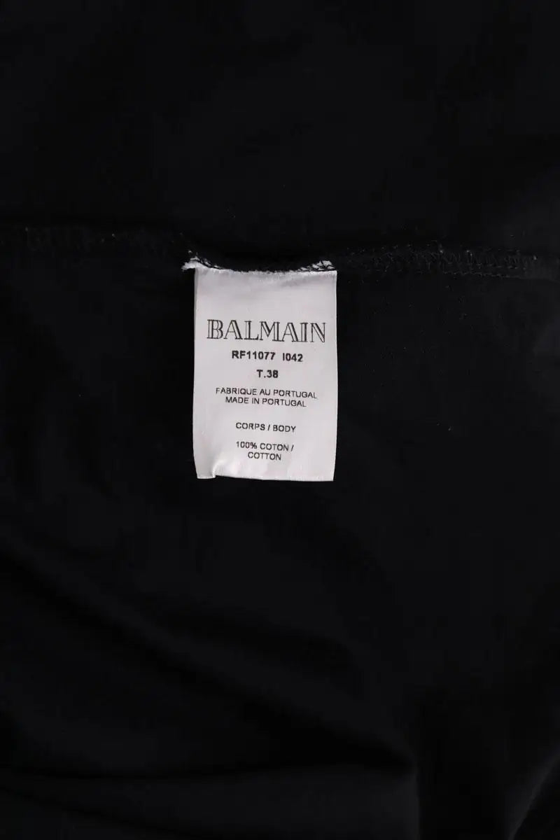 T-shirt Balmain Noir en Coton