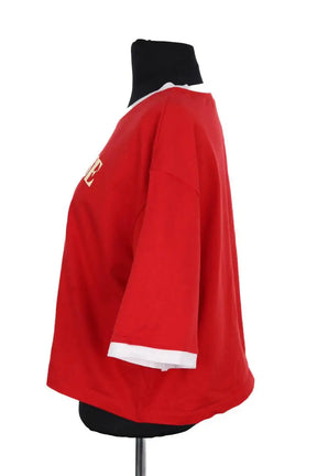 T-shirt Balmain Rouge en Coton