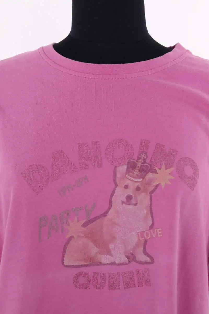 T-shirt Balzac Rose en Coton