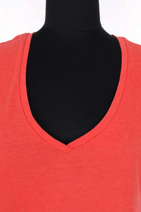 T-shirt Balzac Rouge en Coton