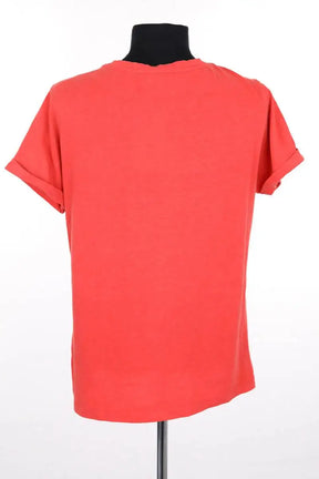 T-shirt Balzac Rouge en Coton