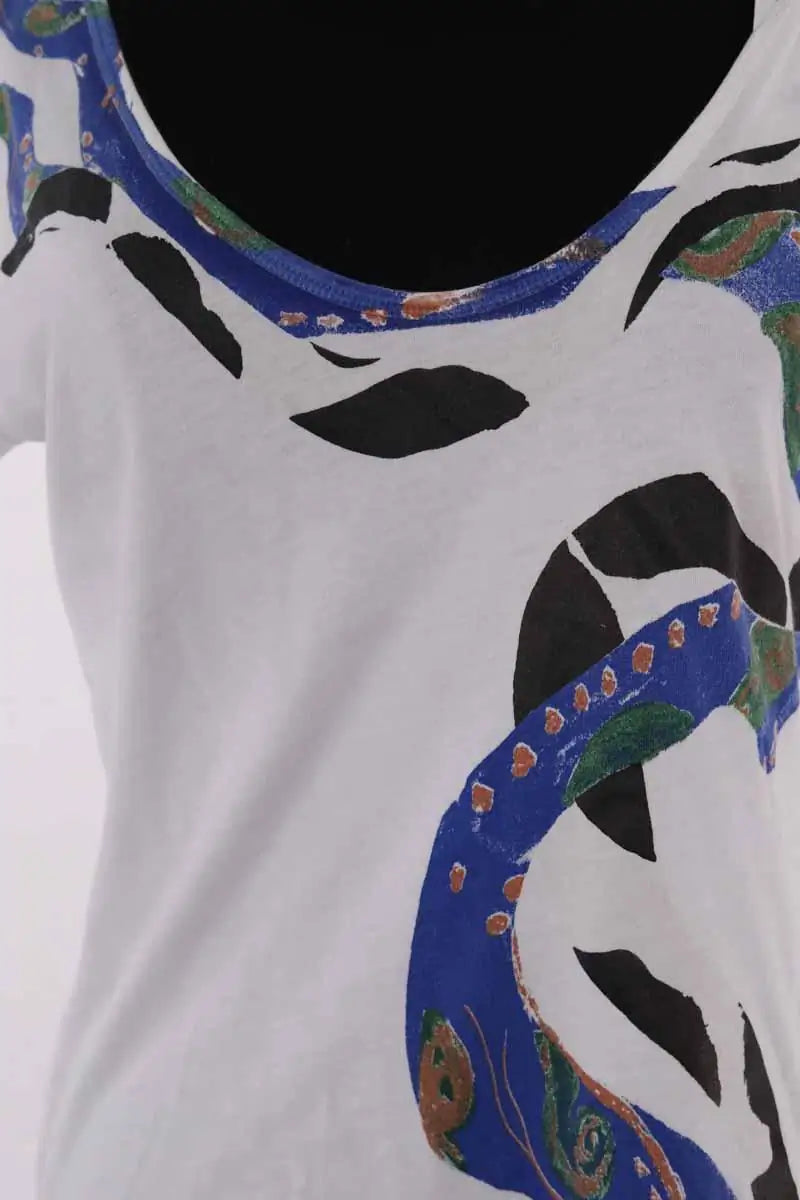 T-shirt Barbara Bui Blanc en Coton