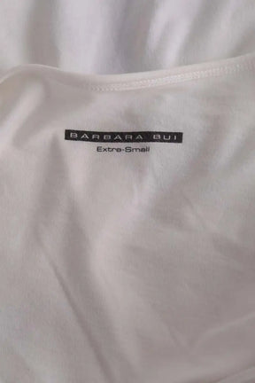 T-shirt Barbara Bui Blanc en Coton