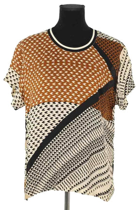 T-shirt Barbara Bui Marron en Viscose, taille M - Seconde Main
