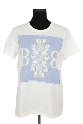 T-shirt Barrie Blanc en Coton, taille S - Seconde Main