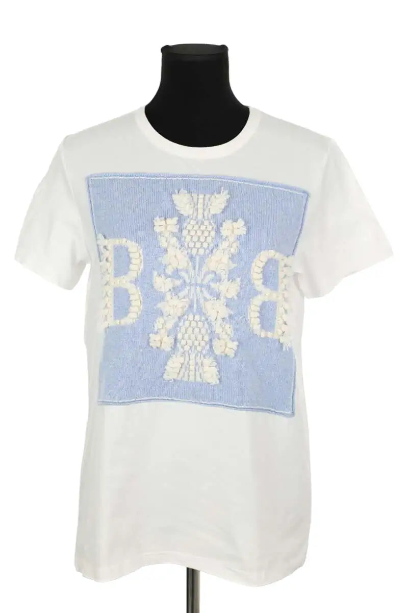 T-shirt Barrie Blanc en Coton, taille S - Seconde Main