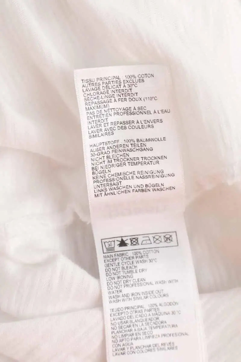 T-shirt Bash Blanc en Coton