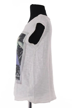 T-shirt Ba&Sh Blanc en Coton