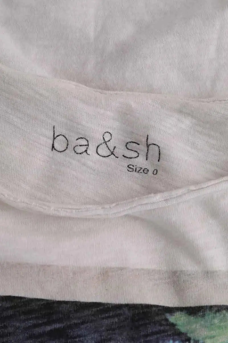 T-shirt Ba&Sh Blanc en Coton