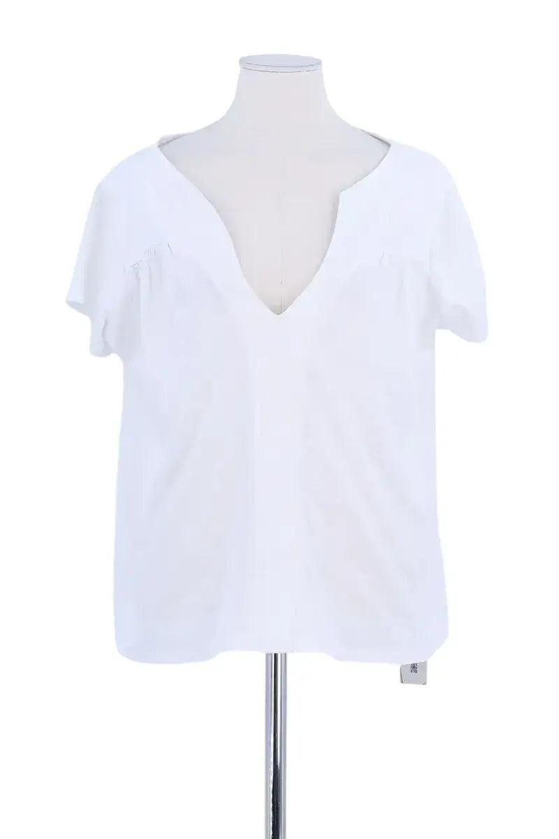 T-shirt Ba&Sh Blanc en Coton, taille XS - Seconde Main