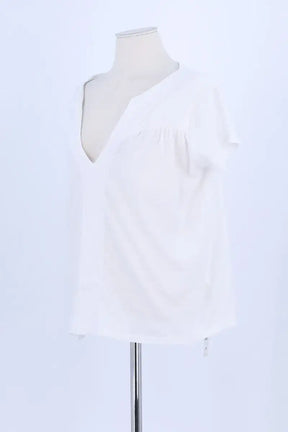 T-shirt Ba&Sh Blanc en Coton