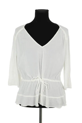 T-shirt Ba&Sh Blanc en Viscose, taille L - Seconde Main