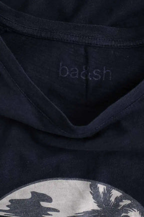 T-shirt Ba&Sh Bleu en Coton