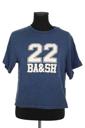 T-shirt Ba&Sh Bleu en Coton, taille S - Seconde Main