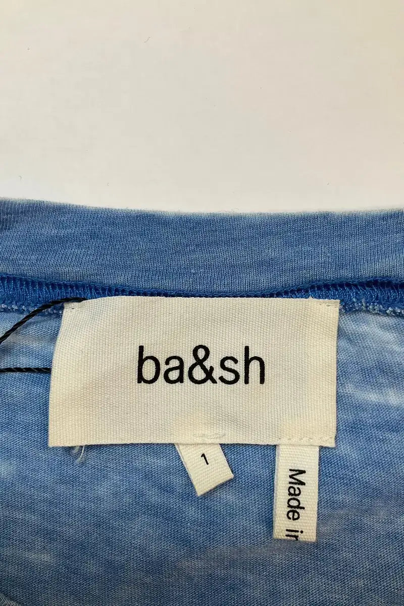 T-shirt Ba&Sh Bleu en Coton