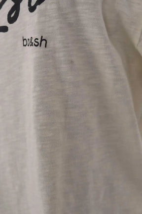 T-shirt Ba&Sh Jaune en Coton