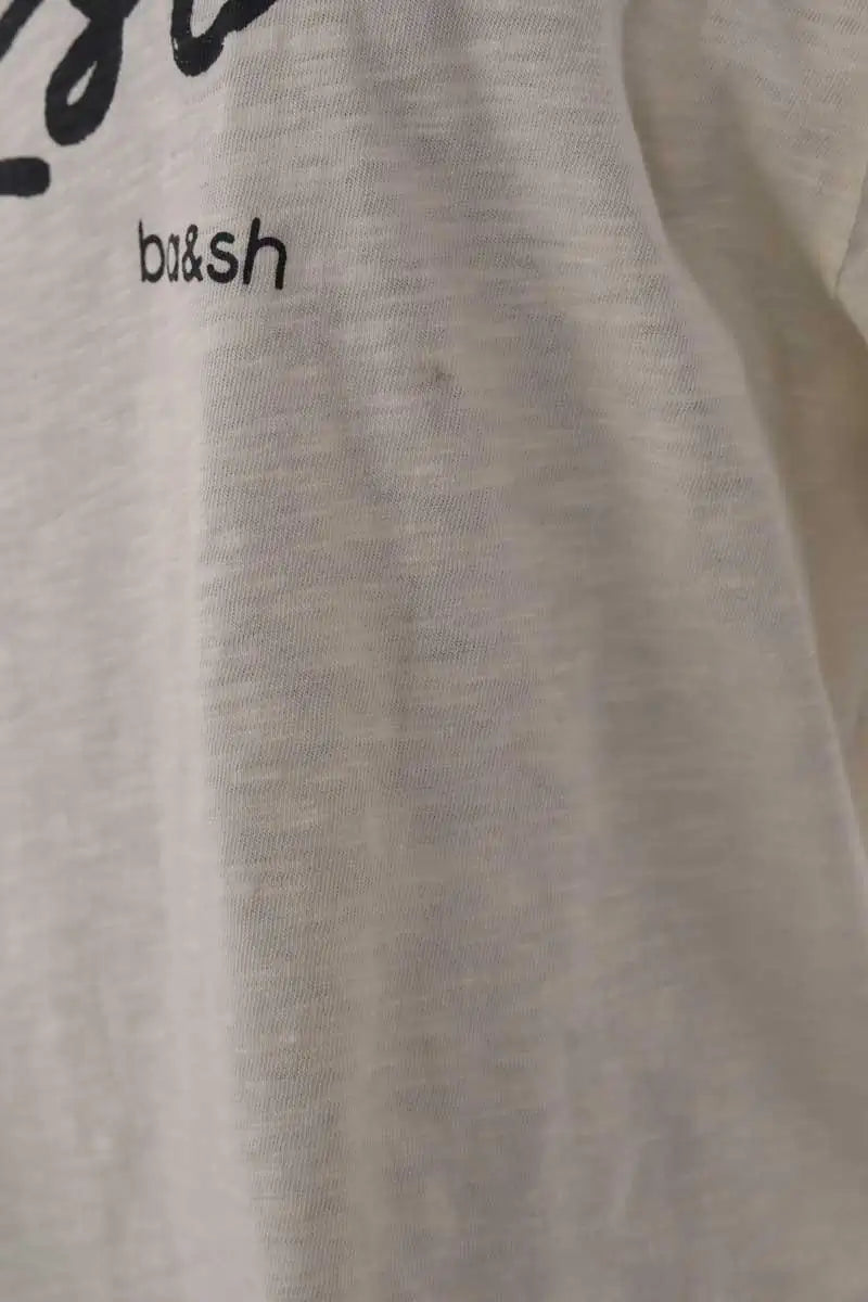T-shirt Ba&Sh Jaune en Coton