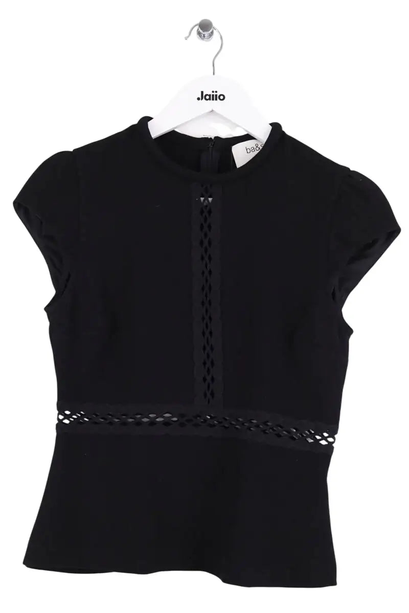 T-shirt Ba&Sh Noir en Coton, taille XS - Seconde Main