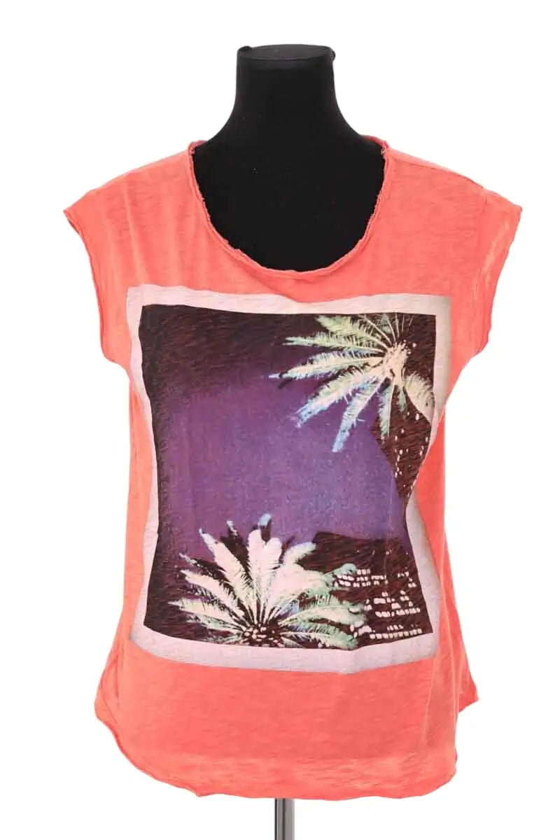 T-shirt Ba&Sh Orange en Coton, taille S - Seconde Main