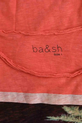 T-shirt Ba&Sh Orange en Coton