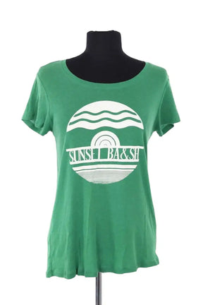 T-shirt Ba&Sh Vert en Coton, taille M - Seconde Main