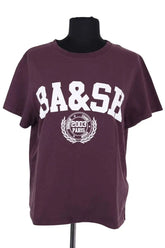 T-shirt Ba&Sh Violet en Coton, taille M - Seconde Main