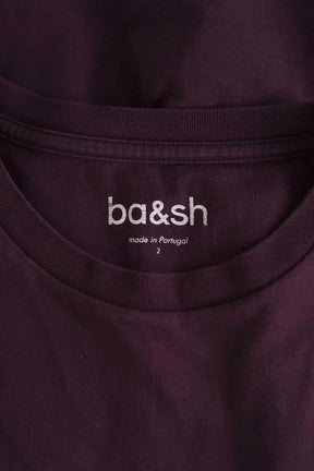 T-shirt Ba&Sh Violet en Coton