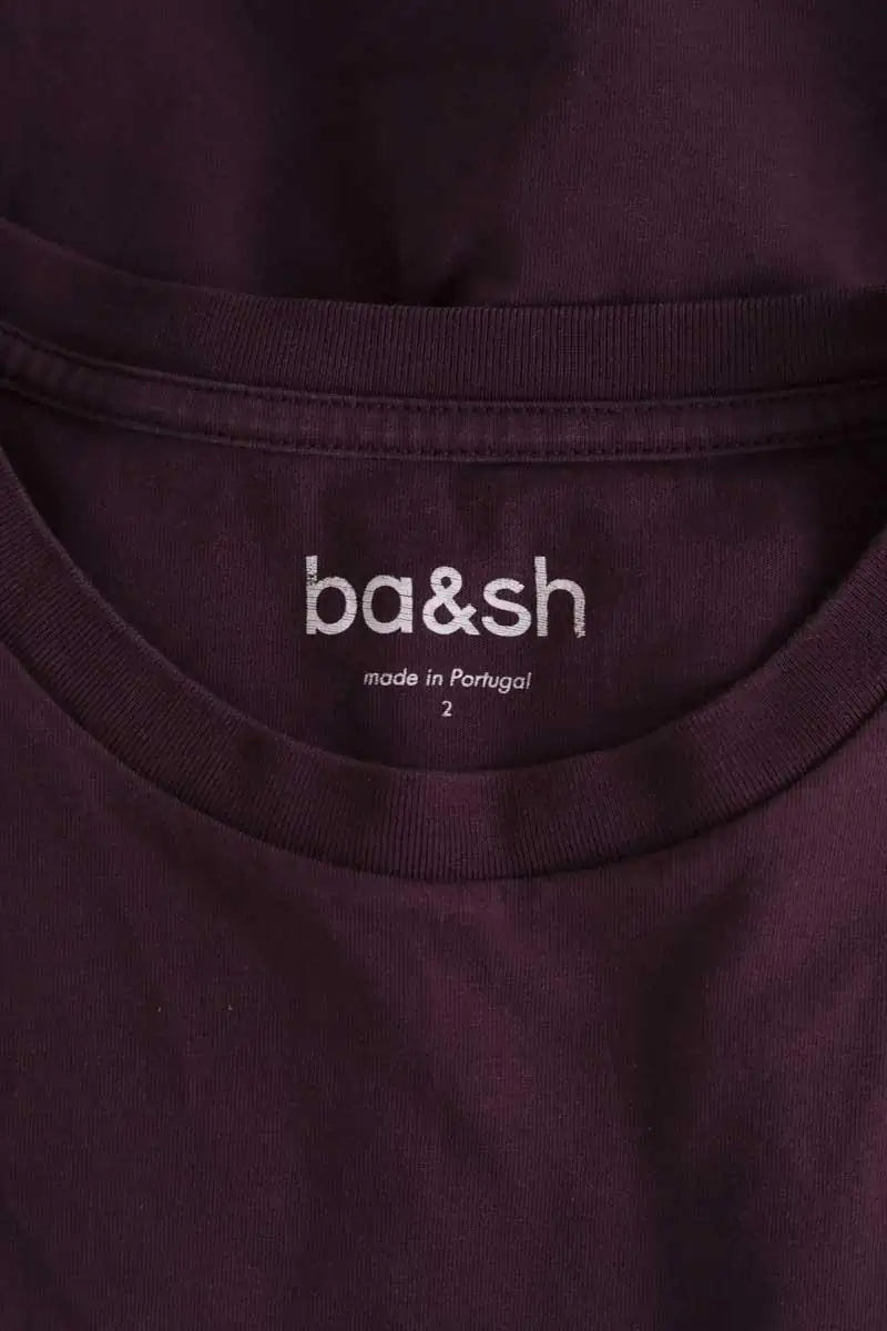 T-shirt Ba&Sh Violet en Coton