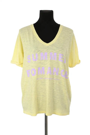 T-shirt Berenice Summer romance Jaune en Coton, taille S - Seconde Main