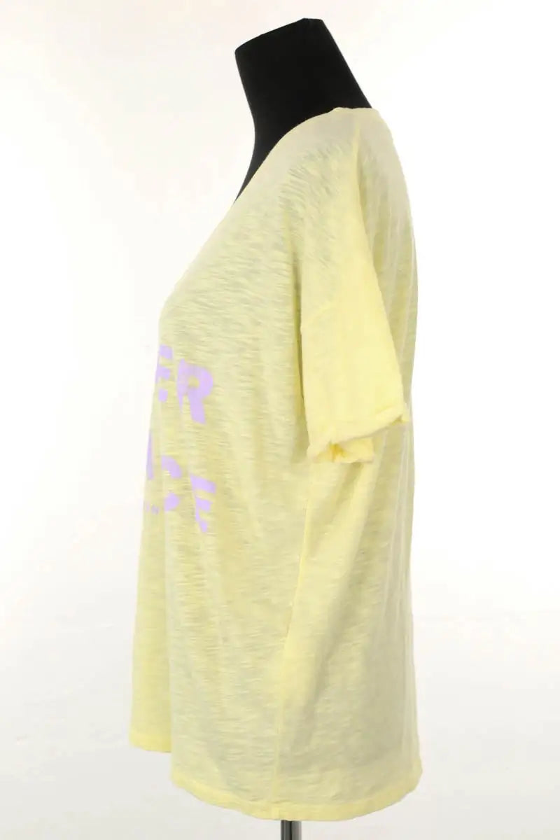 T-shirt Berenice Summer romance Jaune en Coton