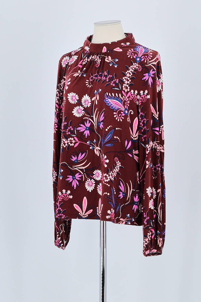 T-shirt Boden Bordeaux en Viscose