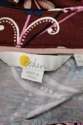 T-shirt Boden Bordeaux en Viscose